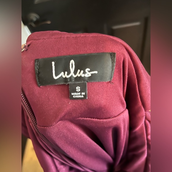 Lulus Heavenly Hues Maxi Burgundy size S - Picture 7 of 9